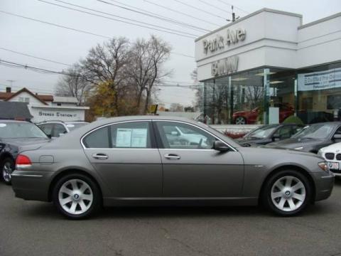 Sterling Grey Metallic BMW 7 Series 750i Sedan.  Click to enlarge.