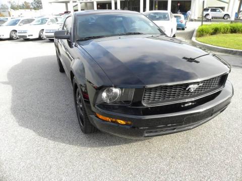 Black Ford Mustang V6 Premium Coupe.  Click to enlarge.
