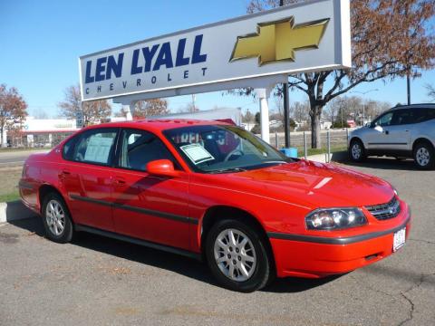 Torch Red Chevrolet Impala .  Click to enlarge.