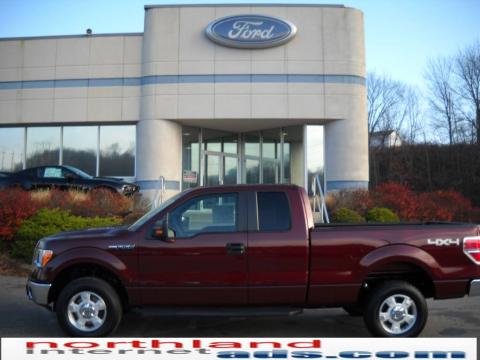Royal Red Metallic Ford F150 XLT SuperCab 4x4.  Click to enlarge.