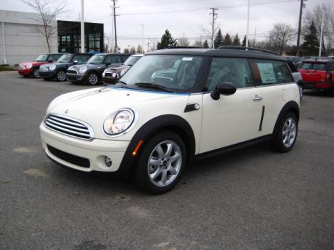 Pepper White 2010 Mini Cooper Clubman with Grey/Carbon Black interior Pepper 