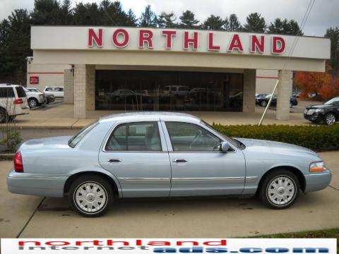 Light Ice Blue Metallic Mercury Grand Marquis GS.  Click to enlarge.