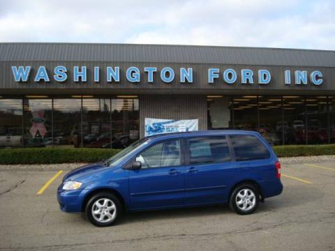 Sapphire Blue Mica Mazda MPV LX.  Click to enlarge.