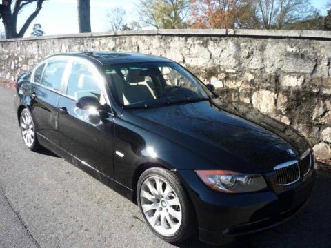 Jet Black BMW 3 Series 330i Sedan.  Click to enlarge.