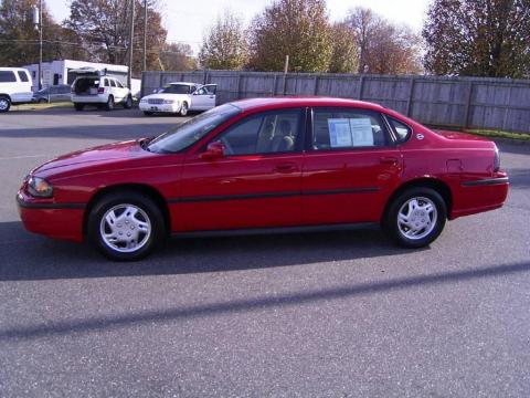 Bright Red Chevrolet Impala .  Click to enlarge.