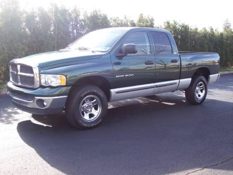 Forest Green Pearlcoat Dodge Ram 1500 SLT Quad Cab 4x4.  Click to enlarge.