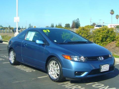 Atomic Blue Metallic Honda Civic LX Coupe.  Click to enlarge.