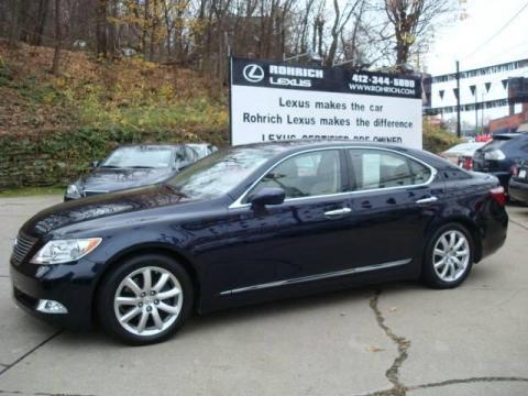 Black Sapphire Blue Pearl Lexus LS 460.  Click to enlarge.