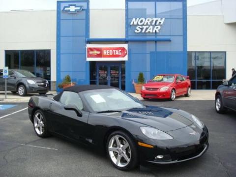 Black Chevrolet Corvette Convertible.  Click to enlarge.