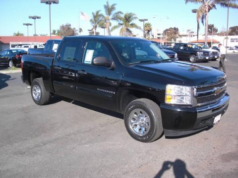 Black Chevrolet Silverado 1500 LS Crew Cab.  Click to enlarge.