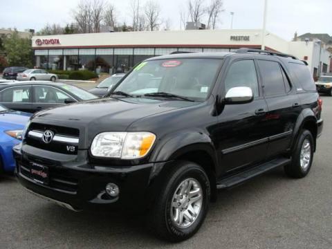 Black Toyota Sequoia Limited 4WD. Click to enlarge. Black Toyota Sequoia Limited 4WD. Click to enlarge.