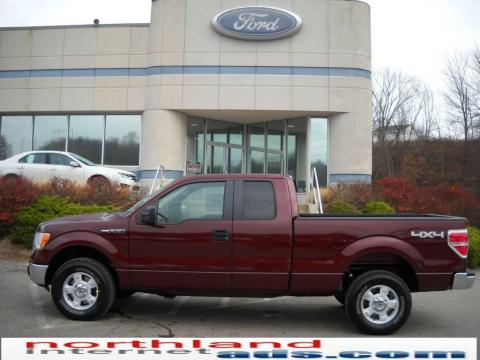 Royal Red Metallic Ford F150 XLT SuperCab 4x4.  Click to enlarge.
