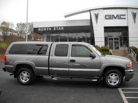 Steel Gray Metallic GMC Sierra 1500 Classic Z71 Extended Cab 4x4.  Click to enlarge.