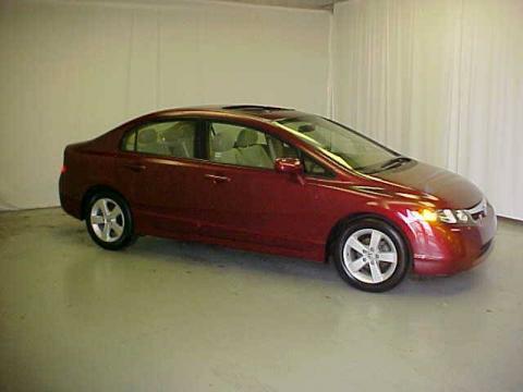Tango Red Pearl Honda Civic EX Sedan.  Click to enlarge.