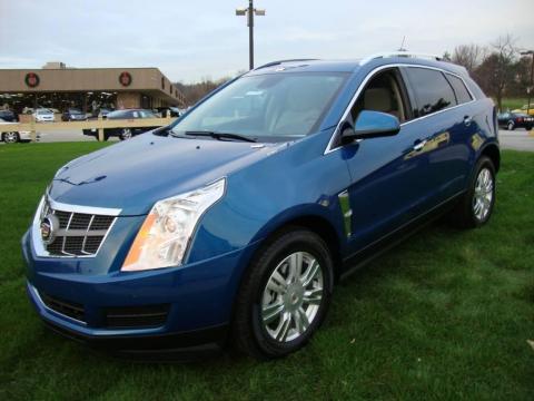 Caribbean Blue Cadillac SRX 4 V6 AWD.  Click to enlarge.