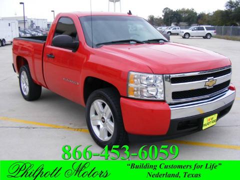 Victory Red Chevrolet Silverado 1500 LS Regular Cab.  Click to enlarge.