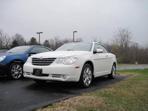 Stone White Chrysler Sebring Limited Hardtop Convertible.  Click to enlarge.