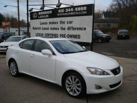 Starfire White Pearl Lexus IS 250 AWD.  Click to enlarge.