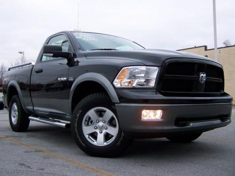 Brilliant Black Crystal Pearl Dodge Ram 1500 TRX4 Regular Cab 4x4.  Click to enlarge.