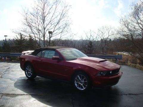 Red Candy Metallic Ford Mustang GT Premium Convertible.  Click to enlarge.
