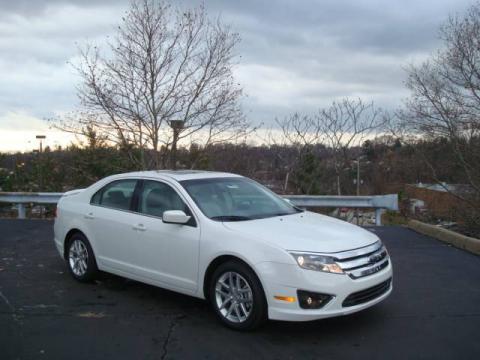 Ford Fusion Sport White. White Suede 2010 Ford Fusion