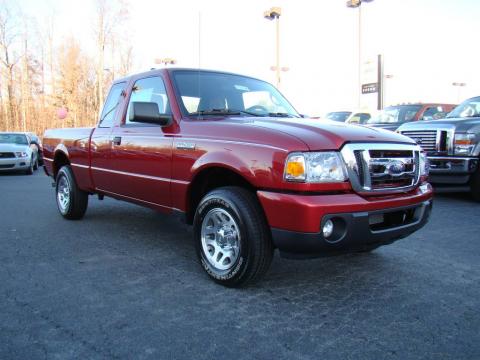 Redfire Metallic Ford Ranger XLT SuperCab.  Click to enlarge.