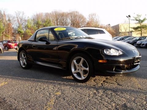 Brilliant Black Mazda MX-5 Miata Roadster.  Click to enlarge.
