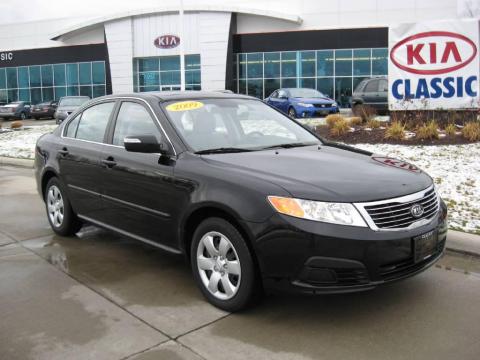 Ebony Black Kia Optima LX.  Click to enlarge.