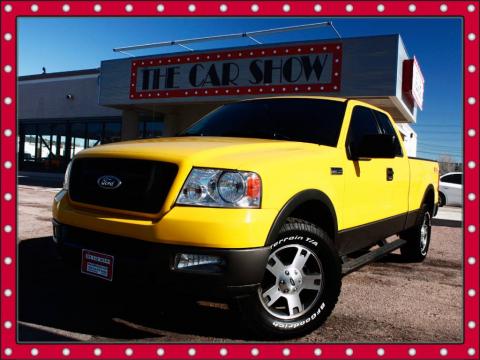 Blazing Yellow Ford F150 FX4 SuperCab 4x4.  Click to enlarge.