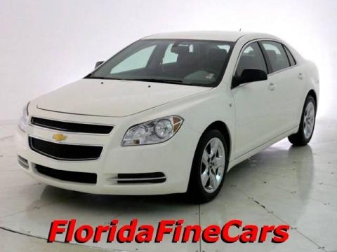 White Chevrolet Malibu LS Sedan.  Click to enlarge.