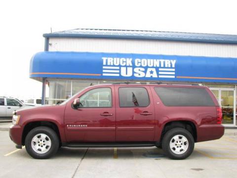 Dark Cherry Metallic Chevrolet Suburban LT 4x4.  Click to enlarge.