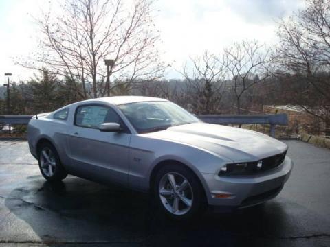 Brilliant Silver Metallic Ford Mustang GT Premium Coupe.  Click to enlarge.