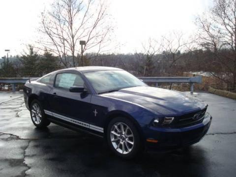 Kona Blue Metallic Ford Mustang V6 Premium Coupe.  Click to enlarge.
