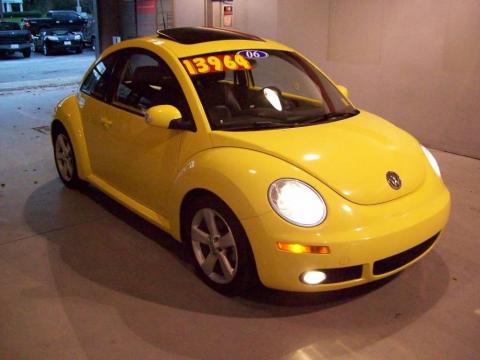 Sunflower Yellow Volkswagen New Beetle TDI Coupe.  Click to enlarge.