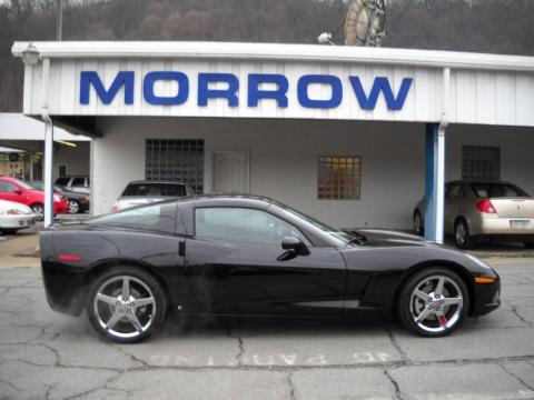 Black Chevrolet Corvette Coupe.  Click to enlarge.