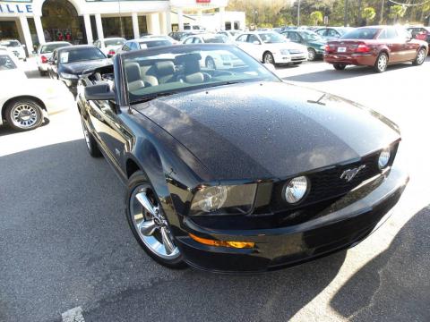Black Ford Mustang GT Premium Convertible.  Click to enlarge.