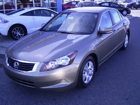 Bold Beige Metallic Honda Accord LX-P Sedan.  Click to enlarge.