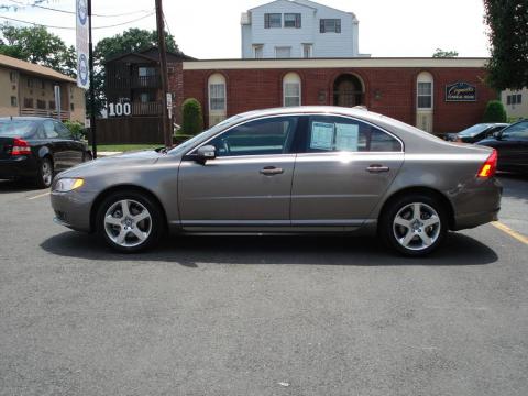 Oyster Gray Metallic 2008 Volvo S80 T6 AWD with Anthracite Black interior 