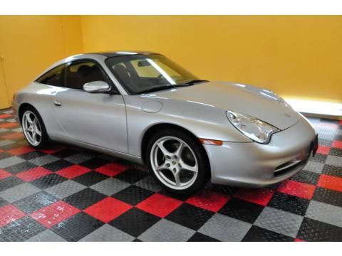 Arctic Silver Metallic Porsche 911 Targa.  Click to enlarge.