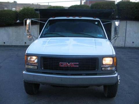 Summit White GMC Sierra 3500 SL Regular Cab Chassis Dump Truck.  Click to enlarge.