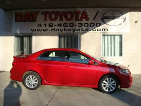 Barcelona Red Metallic Toyota Corolla S.  Click to enlarge.