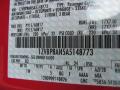 Ford Color Code D3 Torch Red #13
