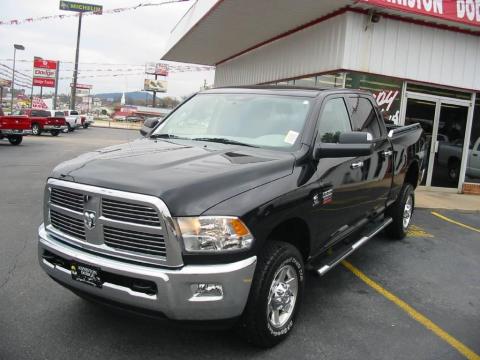 Brilliant Black Crystal Pearl Dodge Ram 3500 Big Horn Edition Crew Cab 4x4.  Click to enlarge.