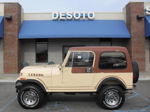 Jamaica Beige Jeep CJ7 Laredo 4x4.  Click to enlarge.