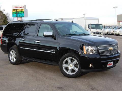 Black Chevrolet Suburban LTZ 4x4.  Click to enlarge.