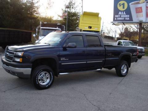 Dark Blue Metallic Chevrolet Silverado 2500HD LT Crew Cab 4x4.  Click to enlarge.