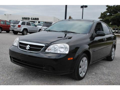 Fantasy Black Metallic Suzuki Forenza Sedan.  Click to enlarge.