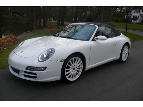Carrara White Porsche 911 Carrera S Cabriolet.  Click to enlarge.