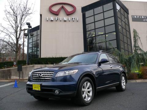 Sapphire Blue Infiniti FX 35 AWD.  Click to enlarge.