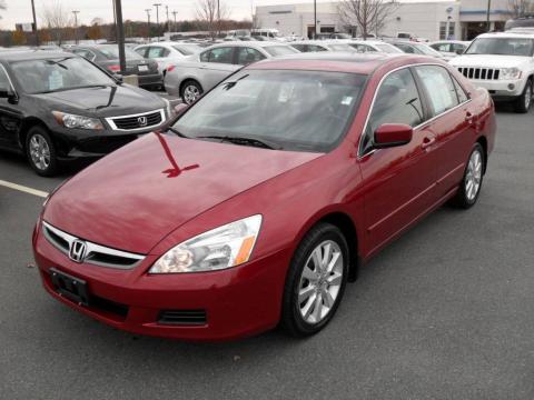 Moroccan Red Pearl Honda Accord EX-L V6 Sedan.  Click to enlarge.